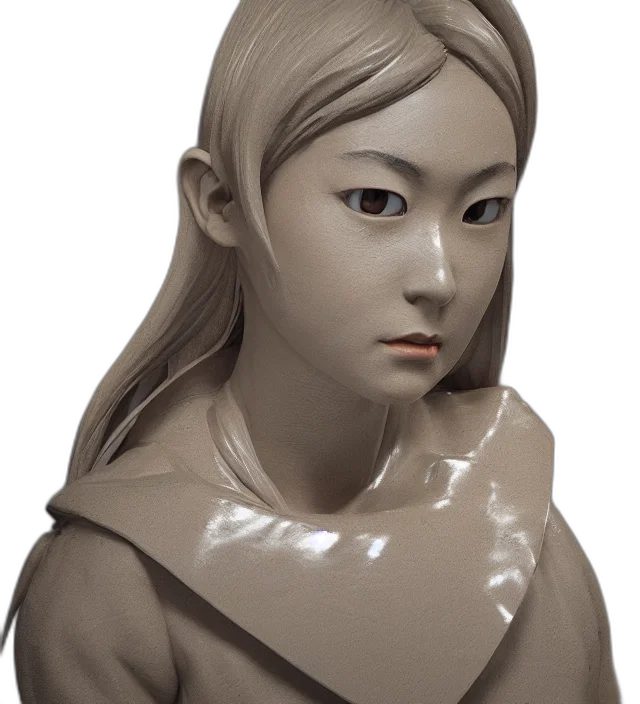 face, mask, jewelry, crown, 3d render, photorealistic, oil painting, concept art transparent PNG cut-out