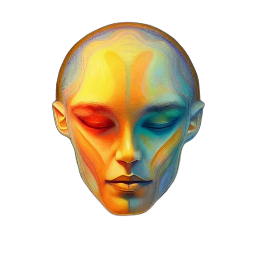 face, mask, crown, robot transparent PNG cut-out