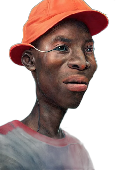 face, hat, robot, mask, photorealistic, oil painting, watercolor, concept art transparent PNG cut-out