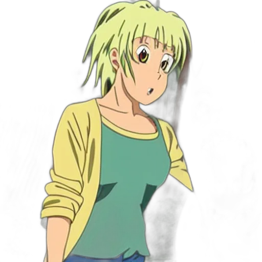 dress, staff, jacket, jewelry, anime, cartoon, concept art, pixel art transparent PNG cut-out