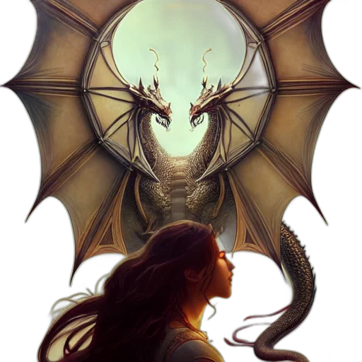 dragon, creature, mask, fantasy art transparent PNG cut-out