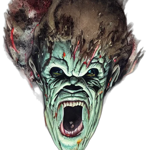 mask, face, creature, staff transparent PNG cut-out