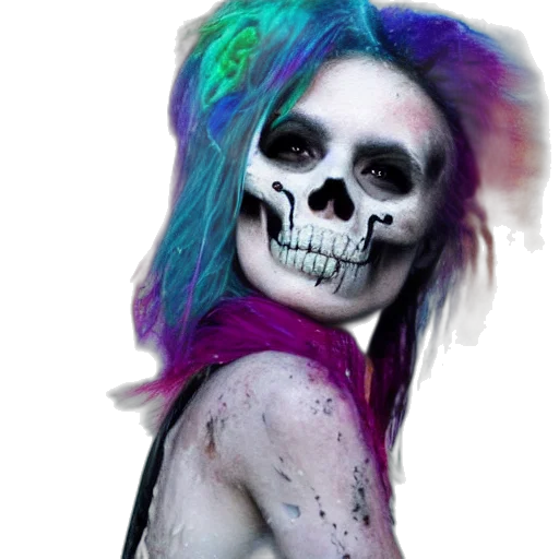 mask, face, creature, hair, photorealistic, concept art, fantasy art, watercolor transparent PNG cut-out