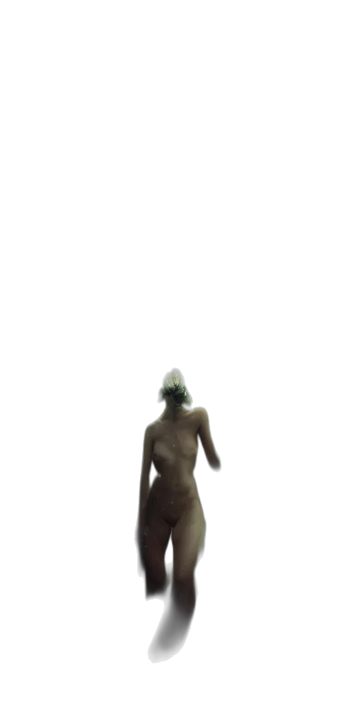 dress, creature, mask, hat, 3d render, concept art, vaporwave, cyberpunk transparent PNG cut-out