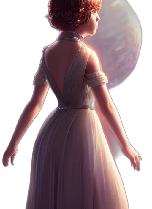dress, staff, hat, crown transparent PNG cut-out