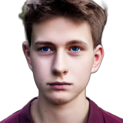 face, hair, robot, staff, photorealistic, 3d render, cartoon, fantasy art transparent PNG cut-out