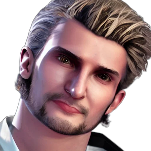 face, photorealistic, 3d render, cartoon transparent PNG cut-out