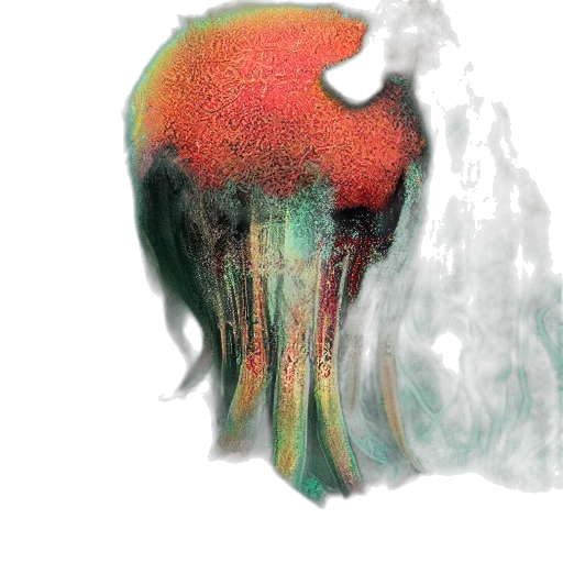 mask, creature, face, hat, concept art, watercolor, 3d render, photorealistic transparent PNG cut-out