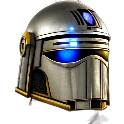 robot, mask, concept art, 3d render, photorealistic, fantasy art, realistic, templar transparent PNG cut-out