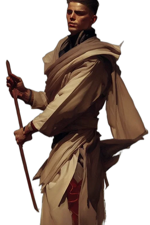 staff, mask, sword, jacket transparent PNG cut-out