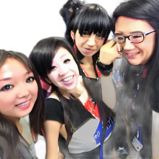 staff, photorealistic, 3d render, anime, picture, expo, selfie transparent PNG cut-out