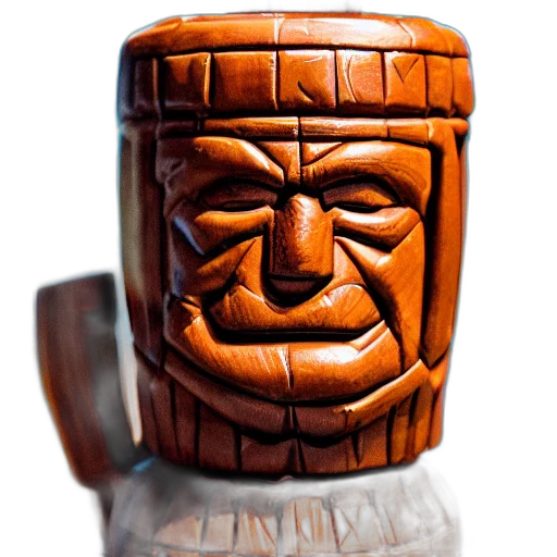 face, bottle, crown, mask, 3d render, photorealistic, closeup, photograph transparent PNG cut-out