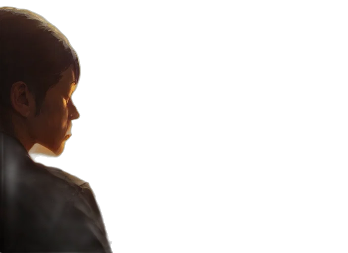 face, staff, jacket, robot transparent PNG cut-out