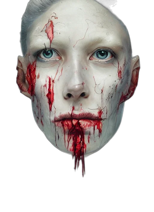 face, mask, creature, crown transparent PNG cut-out
