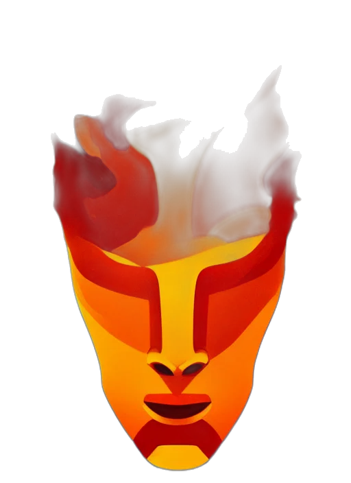 mask, crown, face, hat, fantasy art, concept art, 3d render, pixel art transparent PNG cut-out