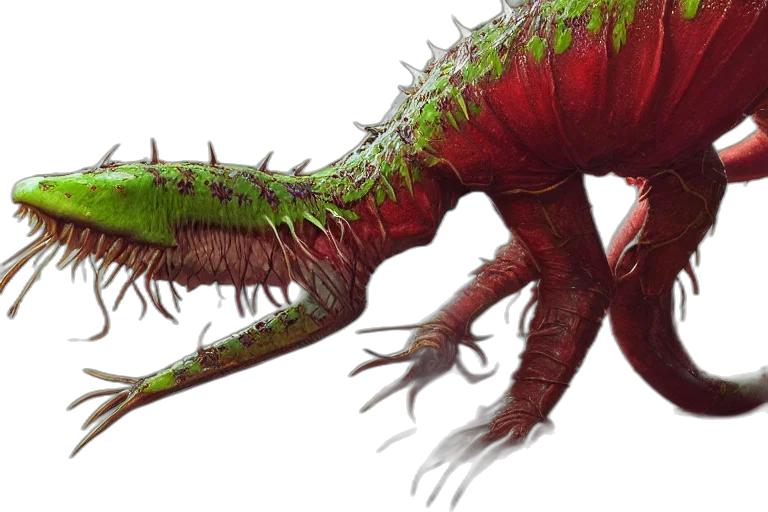 dragon, creature, animal, staff transparent PNG cut-out