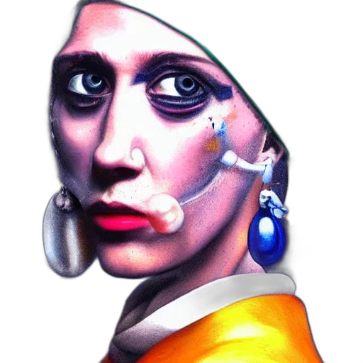 face, jewelry, mask, robot, photorealistic, concept art, 3d render, cyberpunk transparent PNG cut-out
