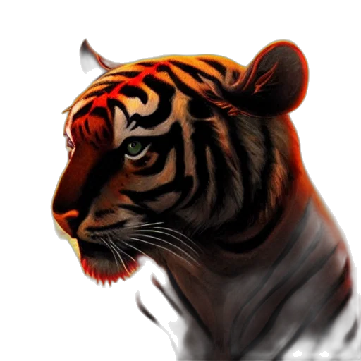 animal, creature, face, photorealistic, 3d render, concept art, fantasy art, monochrome transparent PNG cut-out