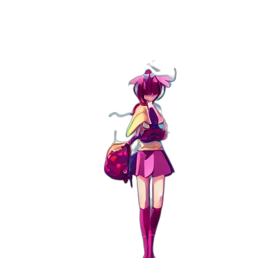 staff, dress, jacket, weapon, concept art, pixel art, anime, vaporwave transparent PNG cut-out