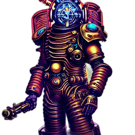 robot, staff, concept art, pixel art transparent PNG cut-out
