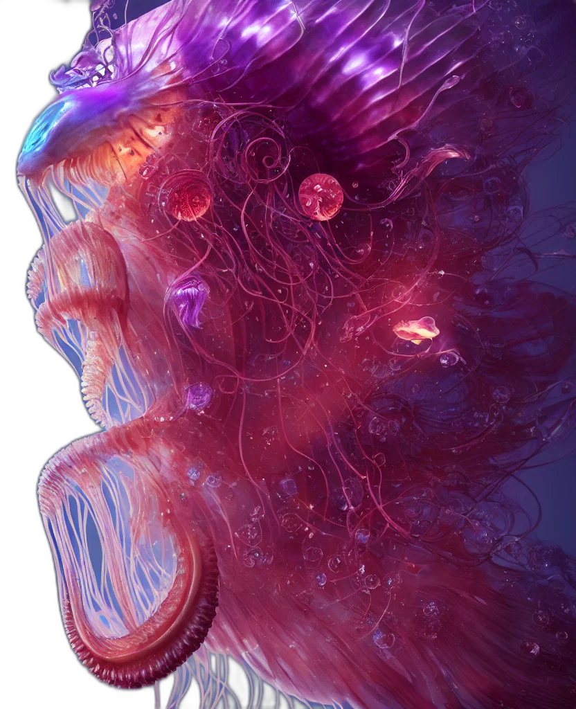 face, hair, creature, mask transparent PNG cut-out