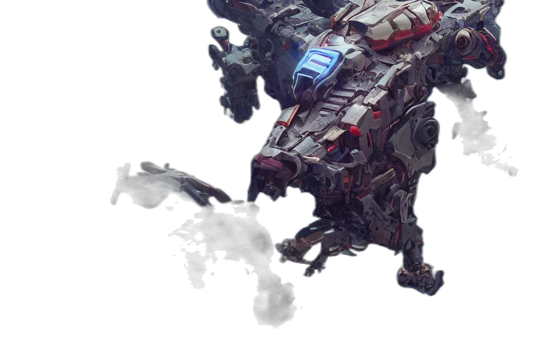 robot, weapon, dragon, creature transparent PNG cut-out