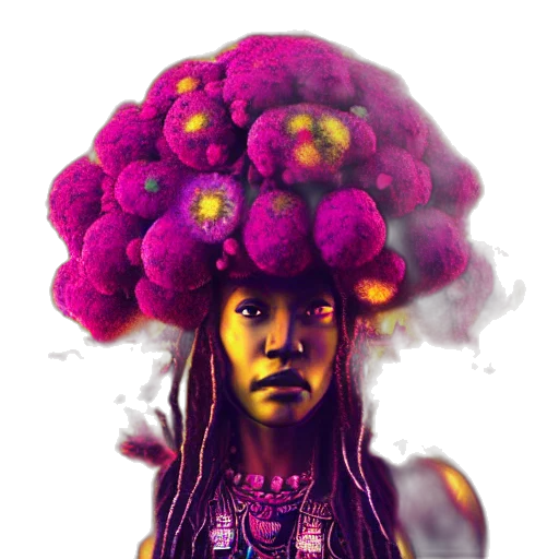 crown, hat, flower, hair, fantasy art, concept art, pixel art, photorealistic transparent PNG cut-out