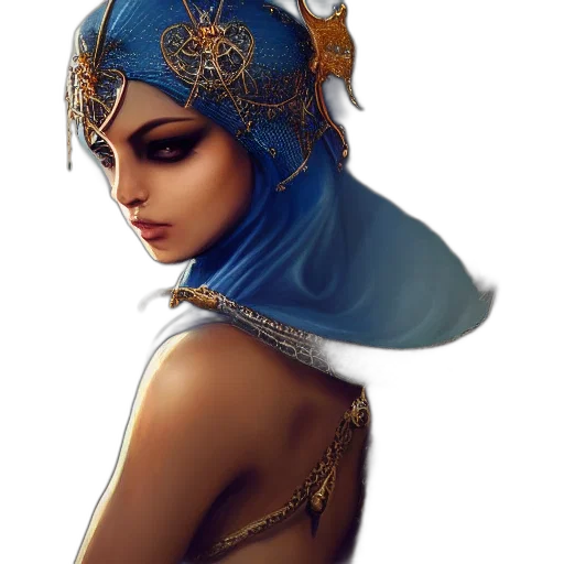 crown, jewelry, hat, mask, fantasy art, concept art, photorealistic, oil painting transparent PNG cut-out