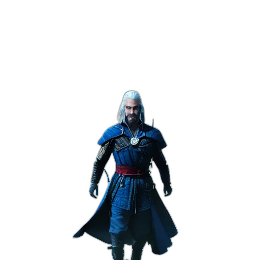 sword, staff, weapon, jacket, concept art, 3d render, fantasy art, pixel art transparent PNG cut-out