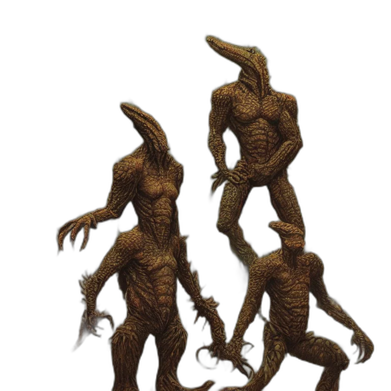 creature, dragon, animal, staff transparent PNG cut-out