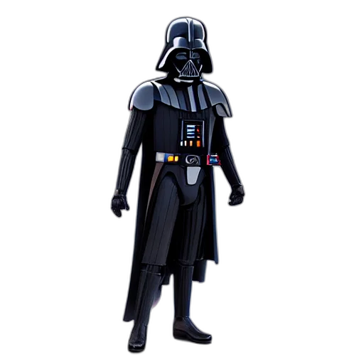 staff, concept art, 3d render, dark, full, body, darth, vader transparent PNG cut-out
