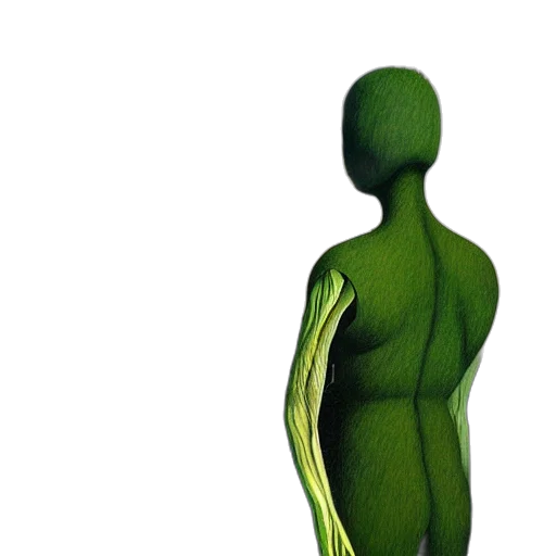 creature, dress, robot, staff, 3d render, concept art, photorealistic, pixel art transparent PNG cut-out