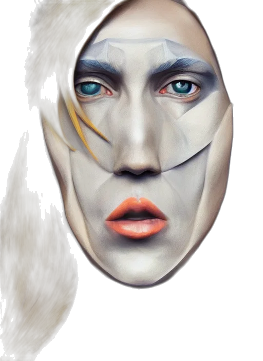mask, face, photorealistic, fantasy art transparent PNG cut-out