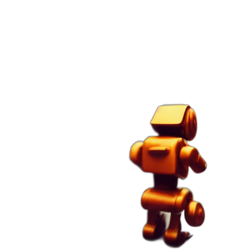 robot, staff, animal, furniture, 3d render, pixel art, concept art, vaporwave transparent PNG cut-out