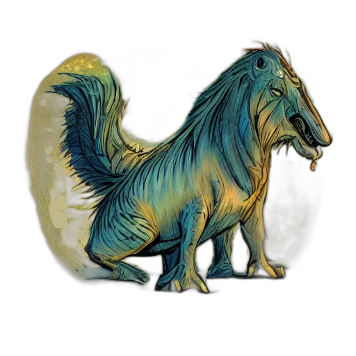 dragon, creature, animal, staff transparent PNG cut-out