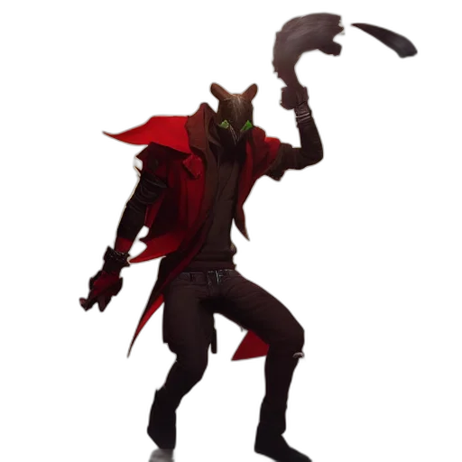staff, mask, creature, weapon transparent PNG cut-out