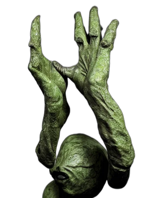 mask, creature, staff, face transparent PNG cut-out
