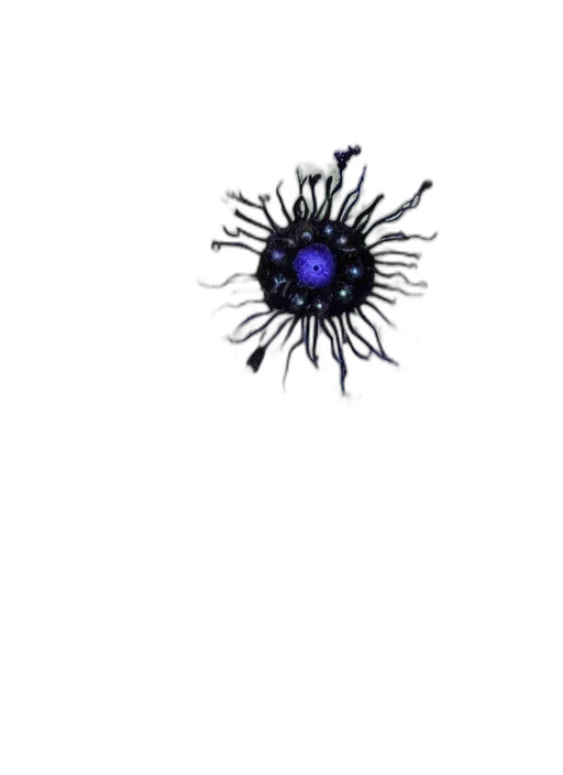 crown, flower, staff, hair, pixel art, 3d render, concept art, outer space transparent PNG cut-out