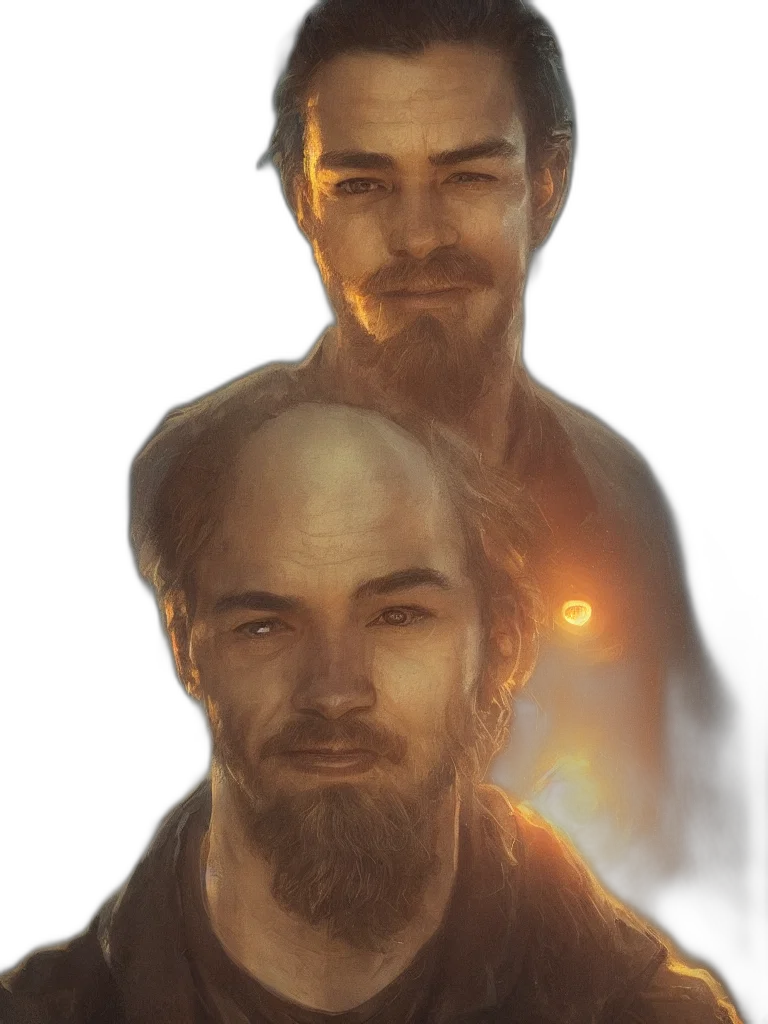 face, staff, hair, mask, concept art, fantasy art, photorealistic, pixel art transparent PNG cut-out