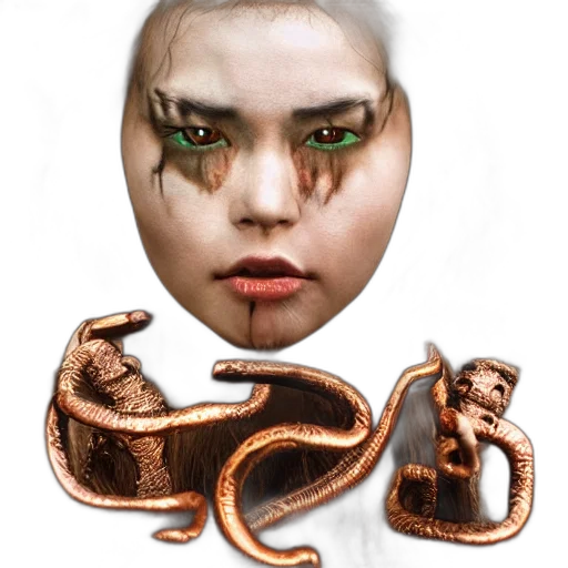 mask, creature, face, dragon transparent PNG cut-out