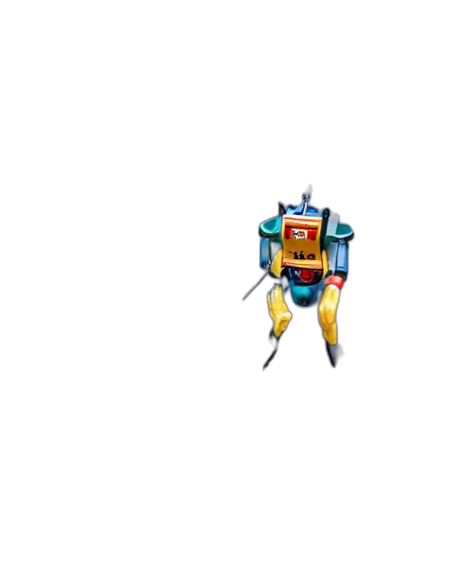 robot, weapon, staff, pixel art transparent PNG cut-out