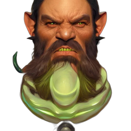 face, staff, mask, creature, fantasy art, concept art, photorealistic, pixel art transparent PNG cut-out