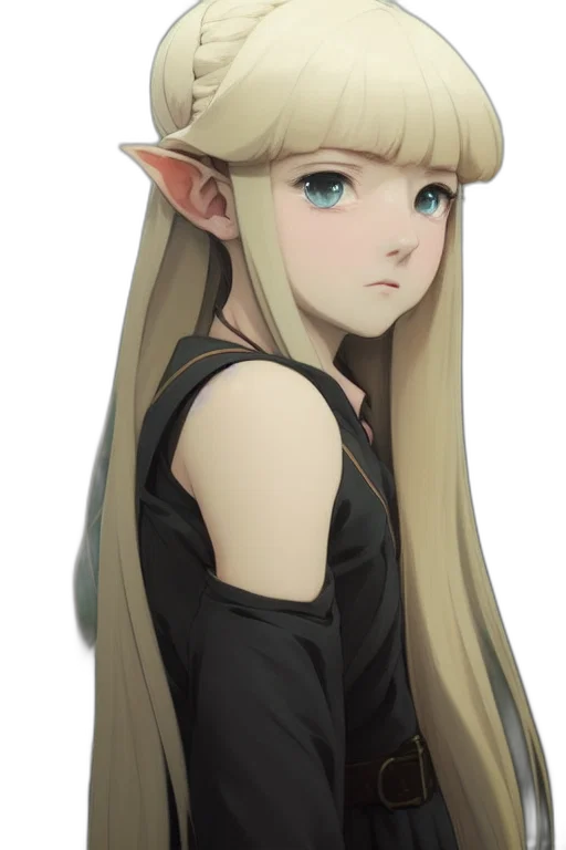 face, staff, dragon, dress, fantasy art, concept art, pixel art, anime transparent PNG cut-out