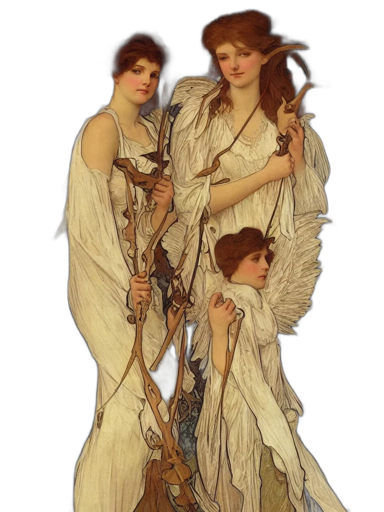 staff, dress, fantasy art, concept art, oil painting, pixel art, forest, snow transparent PNG cut-out