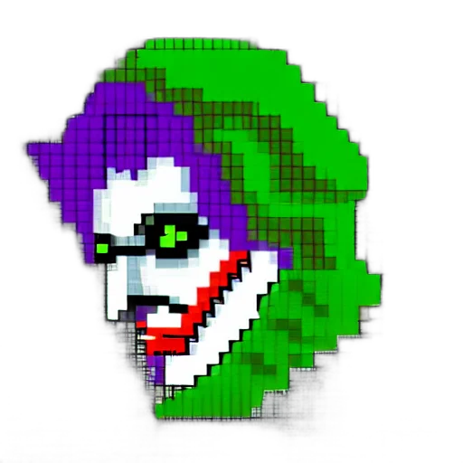 face, robot, jewelry, mask, pixel art, vaporwave, cyberpunk, comic book art transparent PNG cut-out