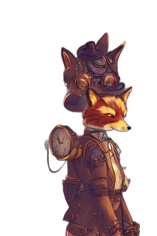staff, robot, mask, weapon, concept art, fantasy art, cyberpunk, watercolor transparent PNG cut-out