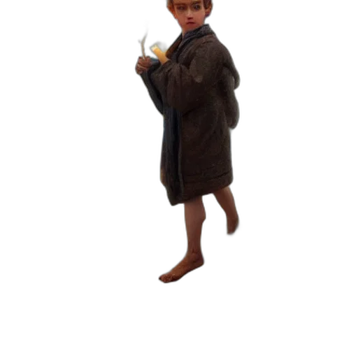 staff, jacket, creature, weapon, 3d render, concept art, cartoon, photorealistic transparent PNG cut-out