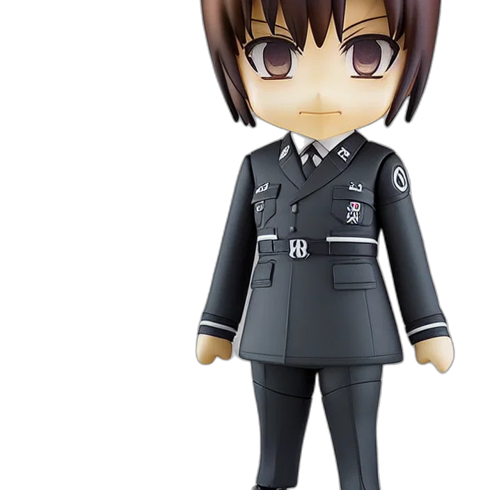 staff, 3d render, anime, nendoroid transparent PNG cut-out
