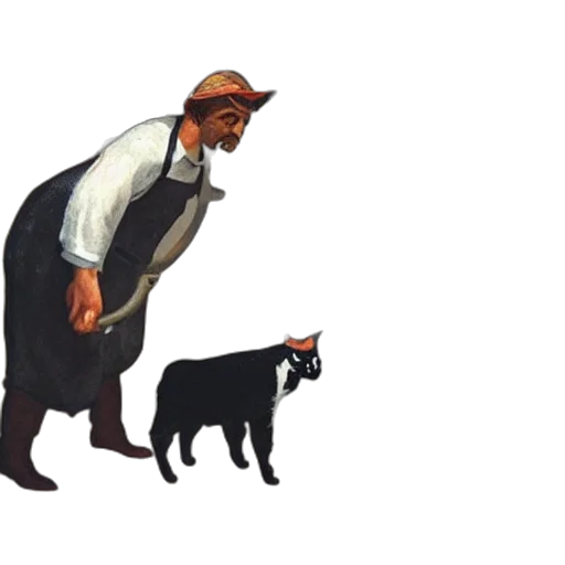 staff, animal, concept art, pixel art, cartoon, watercolor, city street, butcher transparent PNG cut-out