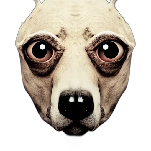 mask, animal, creature, face, concept art, 3d render, photorealistic, comic book art transparent PNG cut-out